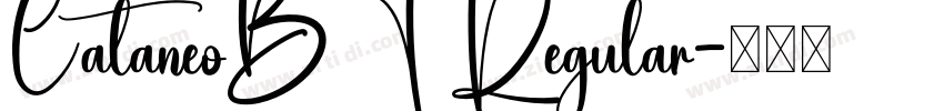 CataneoBT Regular字体转换